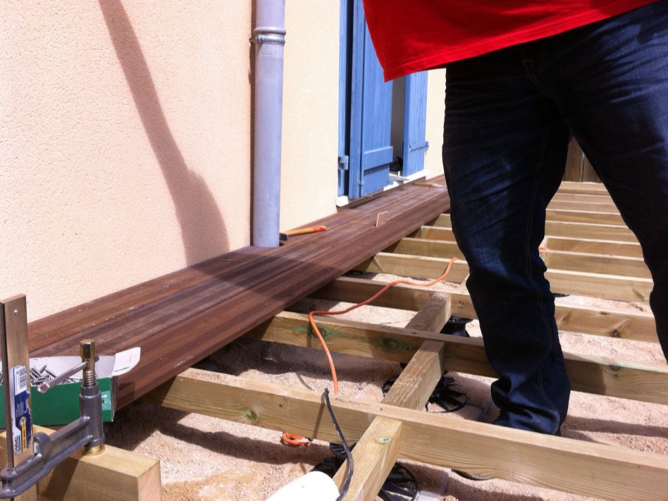 Réalisation d'une terrasse bois