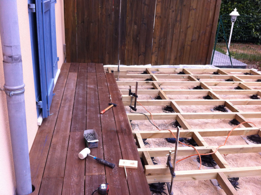 Réalisation d'une terrasse bois